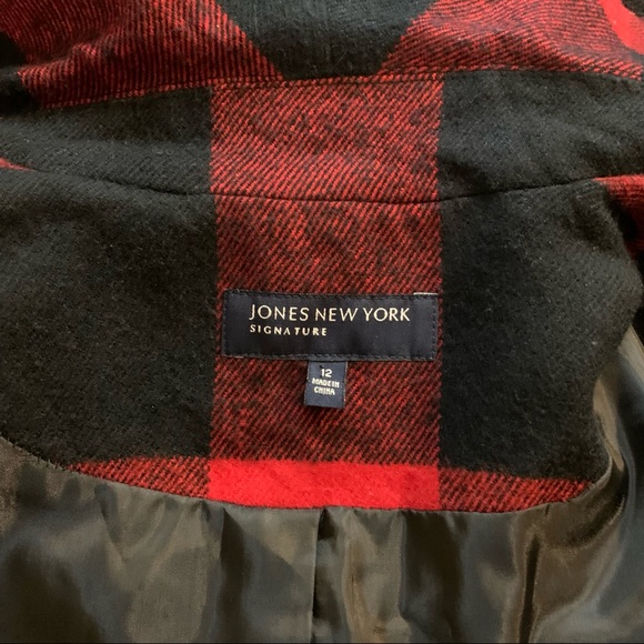 Jones New York Signature Black/Wild Cherry Size 12 - Picture 8 of 9